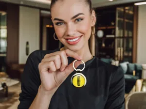 Lincoln Keychains Women Minimal Stainless Look